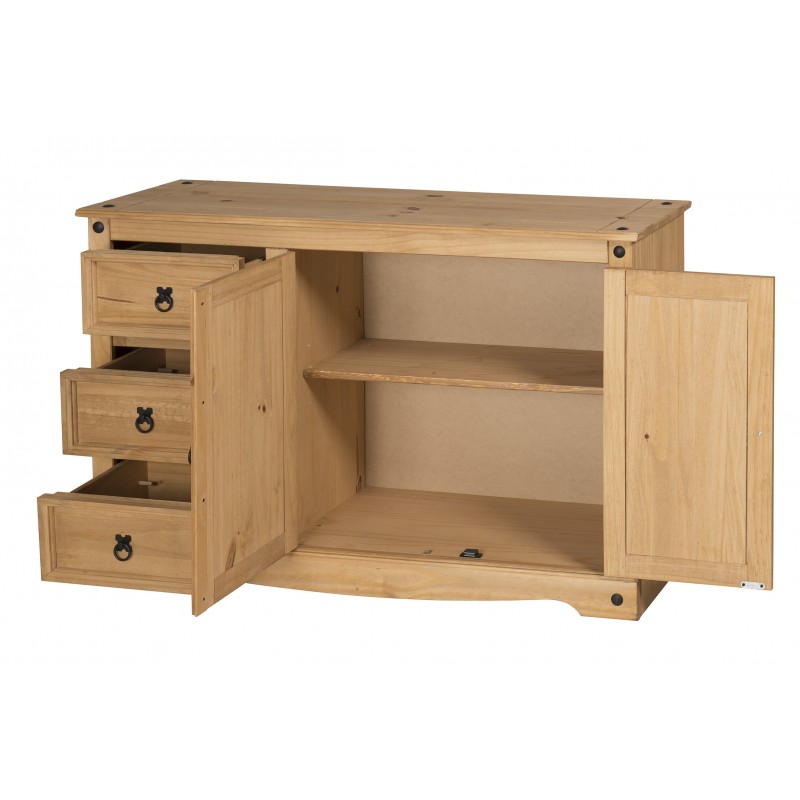 Corona 2 Door 3 Drawer Low Sideboard